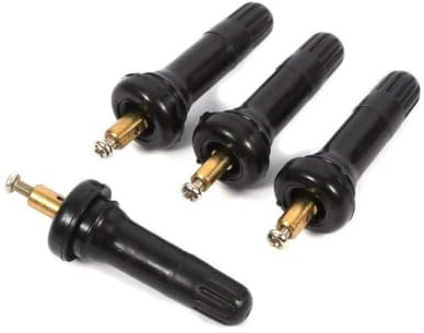Auto Reifendrucksensor Ventil, 4 Stück 6cm/2,36 Zoll Snap in Reifenventilschäfte TPMS Sensor Ventilschaft Ersatz Schwarz Gummi Reifen Ventile Standardlänge Reifenventilschäfte Für Autos SUVs LKWs