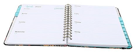 MAGICLULU 1stück Zeitmanagement Notizbuch Kreatives Planungsheft Mit Spiralbindung Für Agenda Und Notizen Moderates Für Stifte Praktisch Für Schüler Und Studenten