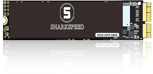 S SHARKSPEED SSD 256Go Compatible avec MacBook Air A1465 A1466(2013-2015，2017), MacBook Pro A1502 A1398(Retina 2013-2015)，Disque Dur Interne M.2 NVME Gen3.0X4