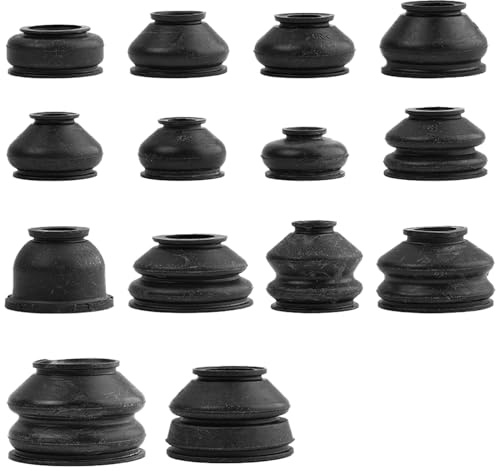 AUTOXBERT 14x Gummi Kugelgelenk Spurstangen köpfe Staubkappe Lenkstange Staubschutzhaube aus Silikon Spurstangenkopf und Kugelgelenk