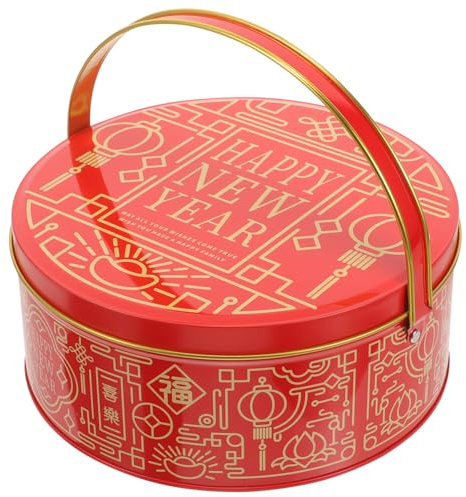 SOLUSTRE Candy Box Small Candy Packaging Box for Sweets Cookies and Favours Container for Chinese New Year Lunar New Year Wedding and Themed Parties 7.87 X 7.87 X 3.35 in 1 Gift