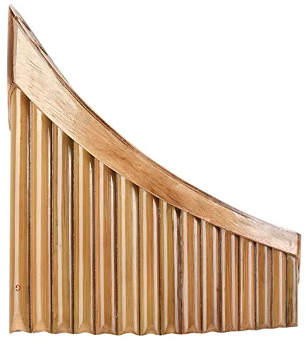 15 Pfeifen Bambus-Panflöte G-Taste Panflöte Bambusflöte Holzblasinstrument Anfänger Panflöte (Color : Left hand)