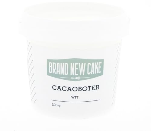 BrandNewCake® Weiße Kakaobutter 200g - Essbare Lebensmittelfarbe für Schokolade - Perfekt zum Backen und Dekorieren