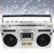Portable Cassette Boombox, Classic 80s Style Retro CD Player Boombox, Support SD/USB Input, with AM/FM Radio, Cassette Recorder for Family Gathering Travel,Silver