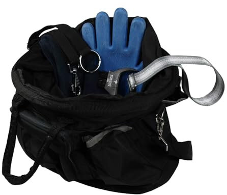 EQuest Grooming Bag befüllt - Putztasche mit Inhalt für die Pferdepflege, schwarz