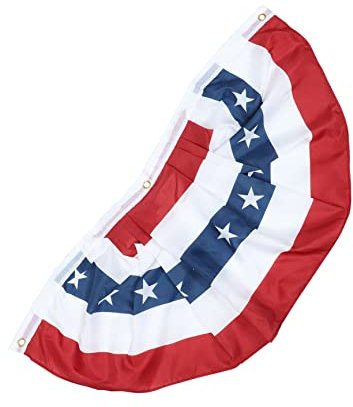 CAXUSD 4stücke Teiliges Fächer-flaggen Patriotische Halb Gefaltete American Flag Bunting Für of July Party Feier Dekoration Innen Außen Gedenktag