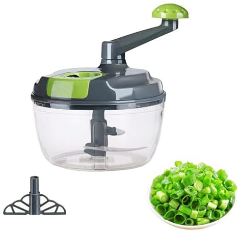 Tritatutto manuale per alimenti tritatutto manuale per alimenti affettaverdure multifunzionale robot da cucina con manovella tritatutto a manovella con manico pieghevole con manovella per verdure
