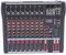 8-Channel Audio Mixer, Bluetooth Portable Professional Stereo DJ Mixer, Live Sound Card and Audio Interface with LCD Display, for Home, Party, Bar, DJ Stage, Recording Studio