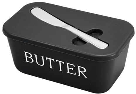 Contenitore per Burro da Banco | Contenitore Per Burro | Conserva Formaggi Ermetica con Coltello per Cucina Campeggio Ristorante Frigorifero