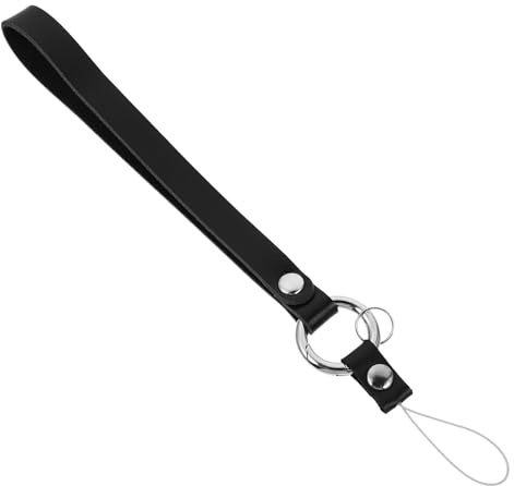 VALICLUD Dragonne pour Téléphone Portable et Appareil Photo Noire Bracelet de en Résistant Cordon Multifonction pour Clés et Accessoires Lanière Pratique et Solide