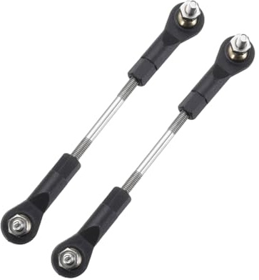 sourcing map 2Pcs Adjustable Turnbuckles Camber Link,59-69mm | Turnbuckle Rod Steering Servo Linkage with M3 Ball Head Rod Ends for RC Car Replace Parts