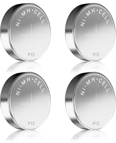 ELICTECH 4 PCS Rechargeable Hearing Aid Batteries Size 13, Hearing Aid Charger Replacement Batteries for 13 Hearing Aids Only Compatible with The Same Brand Charger