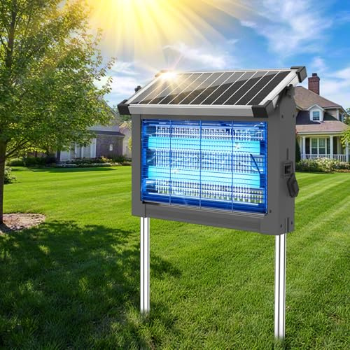 Anysun Destructeur d'Insectes Solaire, Lampe Anti Moustique Extérieur 4500V