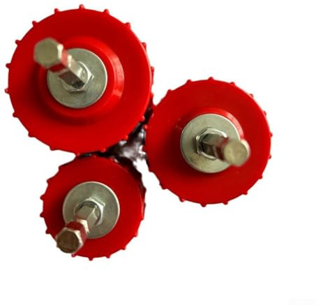 Vidonergy Kit de limpieza de tuberías de cobre de 3 piezas para taladro eléctrico, cepillos de tubo de 1/2, 3/4 y 1 pulgada con vástago hexagonal de 1/4 pulgadas, cerdas de alambre de acero, para