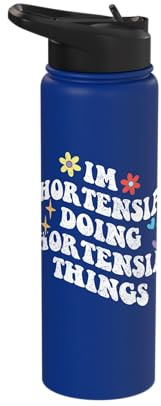 Retro Groovy Im Hortensia Doing Hortensia Things Funny Stainless Steel Insulated Water Bottle