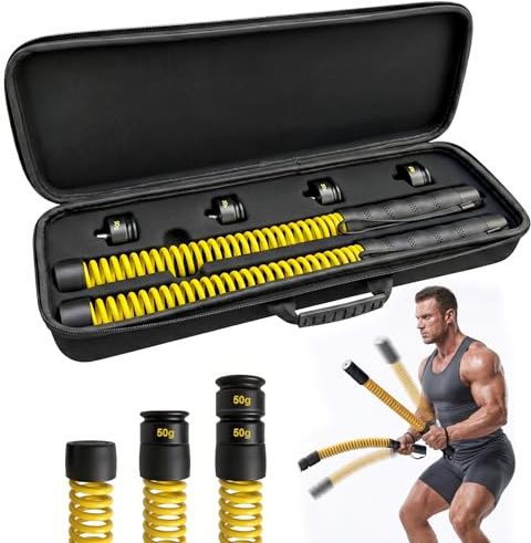 TOVE KNIGHTY Trainingsseile,Verstellb Battle Rope Ohne Seil,Weighted Battle Ropes Mit 4 Gewichte,Noise-Free Battle Rope,Einfach zu transportieren und für den Einsatz im Freien geeignet,2 Stück