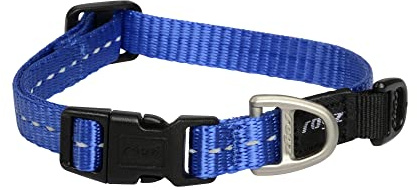 Rogz Utility-Halsband Nitelife, klein, Blau