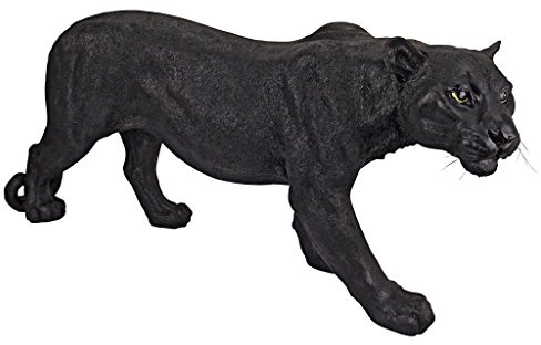 Design Toscano JQ4019 Shadowed Predator Black Panther Garden Statue, Large