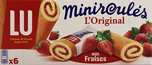 LU Miniroulés L'Original aux fraises Biscuits tendres 6 sachets
