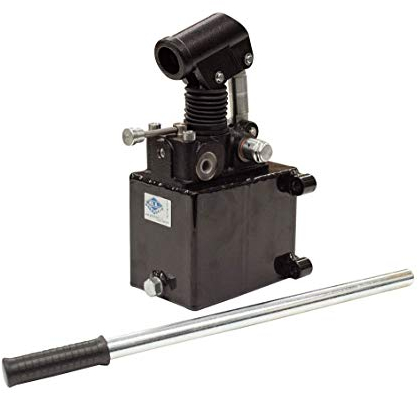 Hyd Doppelwirkende Handpumpe, Montage 19,4 ccm, mit D/A Umstellung & Druckentlastungsventil, 3 Liter Tank, 3 Liter Tank