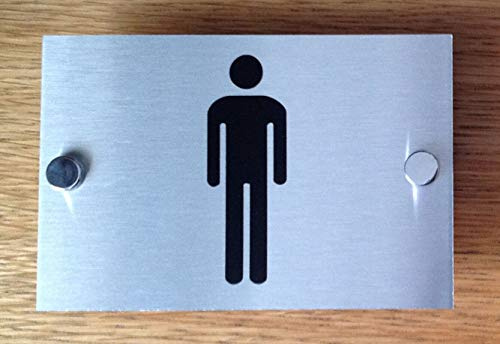 Door Plate DIY House Number Customized 5MM Aluminum-Plastic Composite Board Toilet Informational Signs - (Size: 10x14cm; Color: B)