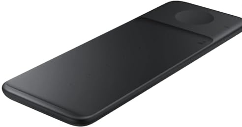 Samsung Wirelss Trio Charger - Samsung Official Fast Wireless Charging Pad Qi Enabled - Black (Renewed)