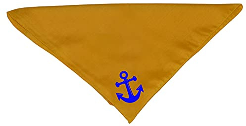 Hundehalstuch maritim Anker Ancher in Wunschfarben mit Wunschtext