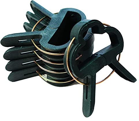 Novatool 20 x Pflanzenclips klein I Pflanzenklammern wiederverwendbar I Pflanzensicherung Tomatenclips Pflanzenhalter