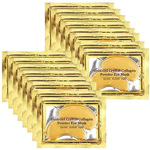 Jiasoval,Maschera per il trattamento sotto gli occhi, 16 paia di maschere in gel naturale al collagene sotto gli occhi, maschera per occhiaie, idratante, lenitiva