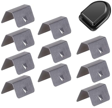 Clip del Deflettore del Vento,Clip Deflettori Auto,Clip Deflettore Vento,Clip per Deflettore Pioggia Vento,Clip di Fissaggio in Acciaio Inossidabile,Clip in Acciaio per Parabrezza di Automobili,10Pcs