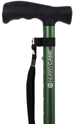 Drive Devilbiss HurryCane - Comfort Edition Walking Stick in Pastel Green