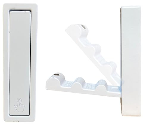 MGKolbe® Appendiabiti da Parete Design Moderno/Versatile/Richiudibile/Attaccapani da Muro Appendi Accappatoio Pieghevole/Gancio Multiuso appendi abiti cappotti cappelli giubbotti (1 Pz Bianco)