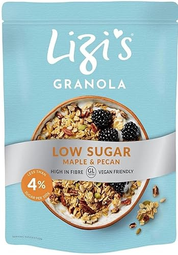 Lizis Granola Low Sugar Maple & Pecan DAIRY 5 x 400g