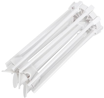 KOMBIUDA Estante de Secado de Pasta y Fideos Plegable Desmontable para Colgar Espaguetis Tallarines y Fideos Frescos Escurridor Compacto para Cocina Hogar Restaurante Color Blanco