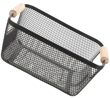 KITANDOVE Drahtkorb Aufbewahrungsbox Metallkörbe Zum Ordnen Kleiner Eisenkorb Drahtkörbe Für Schränke Organizer-körbe Badezimmerkorb Mit Griff