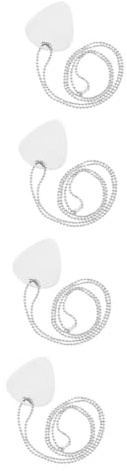 Abaodam 4stücke Guitar Pick Halskette Metall Dekorative -halskette Mit Kette Für Musikliebhaber Und Gitarristen