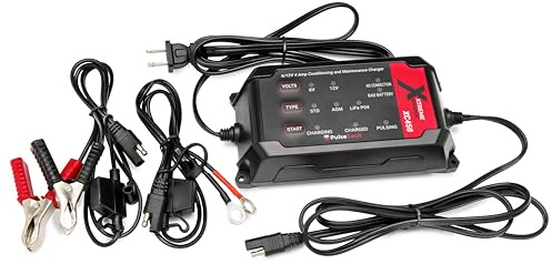 PulseTech XC450 Xtreme Charge 4 A Smart Battery Charger Maintainer, Trickle Charger | Tester, Charger, conditionner et Entretenir Toutes Les Batteries 6 V/12 V : Acide au Plomb, LiFeP04, Lithium,