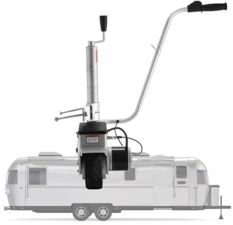 Lakenbroade Remorque électrique, capacité de remorquage de 5 000 LB, Roue Jockey de remorque 350 W 12 V avec Vitesse de déplacement de 22 pi/Min, Hauteur de Pince réglable
