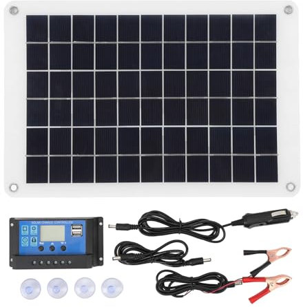 Kit de panneaux solaires, contrôleur de Charge solaire, chargeur de batterie solaire Portable pour voiture, bateau automobile, remorque RV