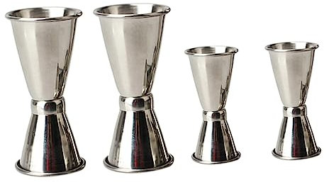 MAGICLULU 4piezas Tazas Medidoras Inoxidable Taza Medidora y Jigger De Dispositivo Medidor De Vino