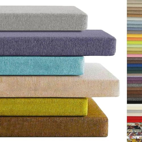 Custom Bench Cushion Indoor, Bay Window Seat Cushion, Outdoor Waterproof Garden Furniture Cushions Non-Slip Long Bench Seat Pad for Shoe Bench Sofa Kitchen with High Elasticity Sponge, Thick 3CM