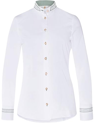 Almsach Stehkragenbluse Susan Weiß, 40