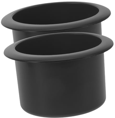 NOLITOY 2pezzi Portabicchieri in Plastica Per Auto e Barca Organizer Per Sedili Anteriori Inserto Per Veicoli Portabicchieri Per Bevande Design Elegante e Stabile