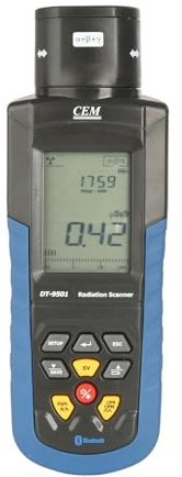Digital Radiation Detector/Alpha Radiation Detector/Geiger Counter/Portable Radiation Detector/Nuclear Radiation Detector/Bluetooth Data Logging | Portable Dosimeter; Model: CEM DT-9501
