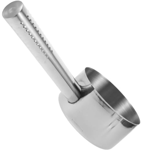 FUNOMOCYA Cuillère à Eau De Cuisine Robuste Acier Inoxydable Avec Fond Plat Ustensile Pour Cuisiner Mélanger Et Prélever Facilement