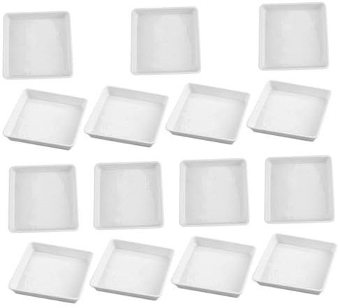 Hemobllo 15 Piezas Platillos para Macetas de Plástico Resistentes y Duraderos Bandejas Colectoras para Plantas para Jardinería y Decoración del Color