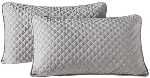 Protectores De Almohada Funda de Almohada algodón for el hogar, Funda Protectora for Hombre y Protector antisudor (Relleno no Incluido)(White x 2)
