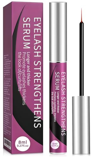 8ml Sérum Para Pestañas,Sérum para mirada,Cuidado para ojos,Fórmula ligera que aporta un aspecto de pestañas más largas y densas,Hombres y Mujeres Adecuados(Púrpura)
