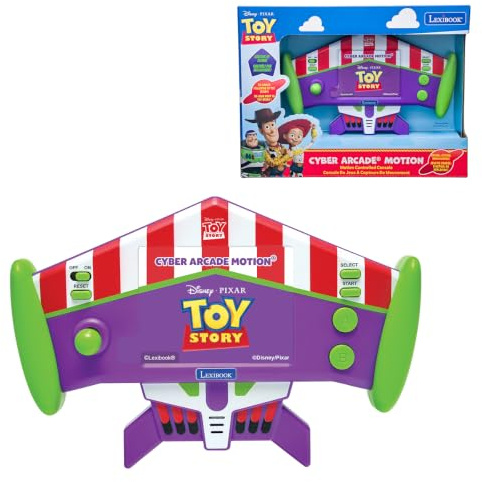 Lexibook, Toy Story Consola Cyber Arcade Motion, JL3180TSLXB | 50 juegos, 10 de Toy Story, control por gestos, LCD 2,8 color