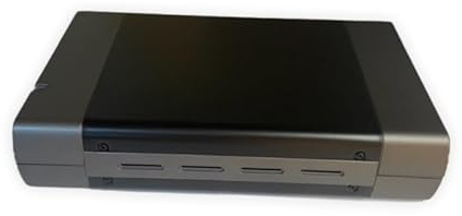 KesCom® 5,25 13,3 cm Festplattengehäuse S-ATA USB 2.0 externes Aluminiumgehäuse mit Netzteil